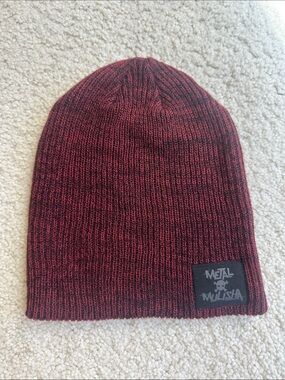 Metal Mulisha Red Marled Knit Beanie